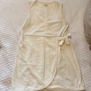 Madewell Wrap Dress in Cream